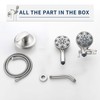 Shower Faucet Set Complete Shower Kit Dual Shower Head and