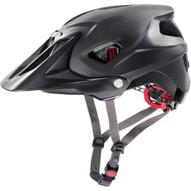 uvex Quatro Integrale - Extremely Lightweight Mountain Bike Helmet for Men & Women - Individual Fit - Adjustable Shield - Black Matt - 56-61 cm