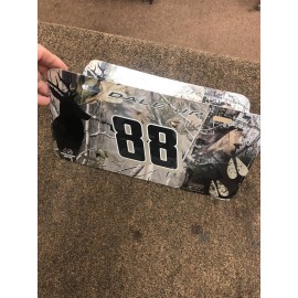 DALE EARNHARDT JR #88 REALTREE CAMO METAL LICENSE PLATE NEW!!!!!!