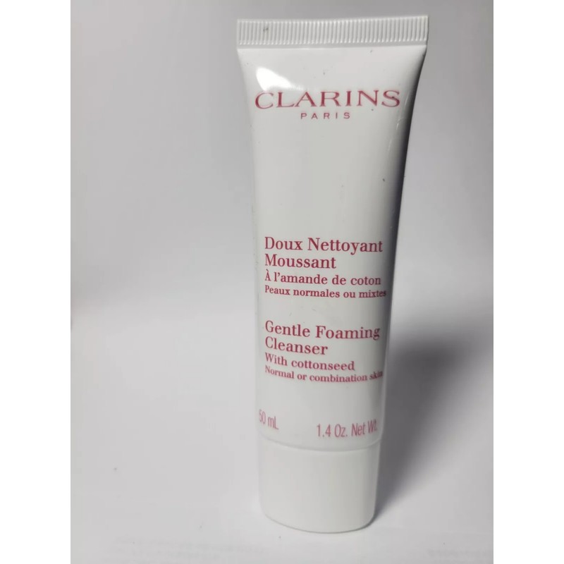 2-PACK CLARINS Gentle Foaming Cleanser With Cottonseed 1.4 Oz NWOB