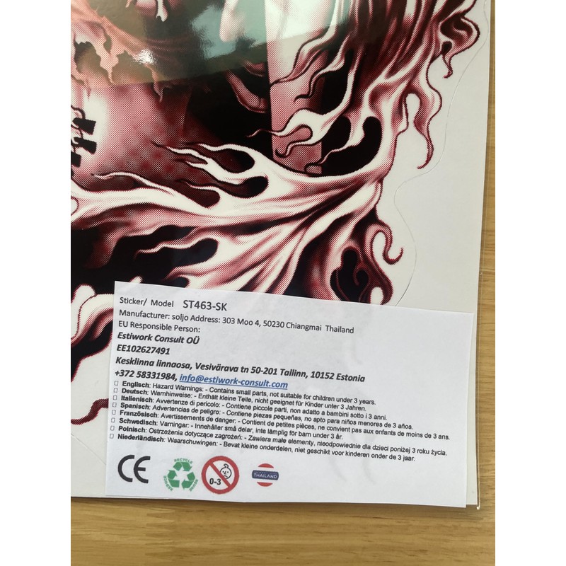 DD Skull Sticker Film