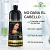 Shampoo Tinte Cubre Canas Negro Herbishh 500ml