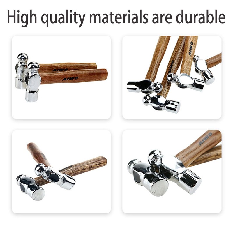 AIMALL Mini Round Head Hammer – 6.3-Inch Pound Small Hammer