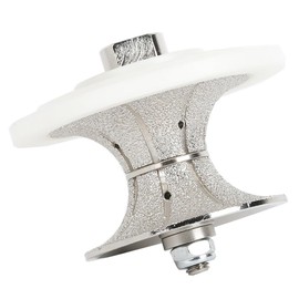 Raizi 2 inch Full Bullnose Diamond Hand Profiler Router Bit Profile Wheel for Marble Granite Porcelain Ceramic Tile(V50)