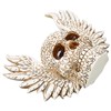 Skull Statue Butterflies Pattern Handcraft Exquisite Skeleton Head Statue with