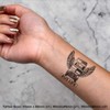 4 x 'Bus Life' Temporary Tattoos - Water Resistant, Skin-Safe,