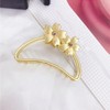 TANG SONG 4PCS 4 Pattern Hair Clips Metal Hair Claw