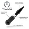 MODZ Golf Cart Black Spiked Lug Nuts - Set of