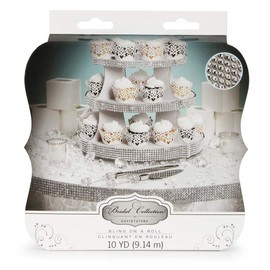 David Tutera Rhinestone Mesh - Silver - 4mm - 10 Yards