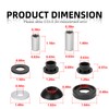 Front & Rear Shock Pivot Ball Bushings Sleeve Kit 16Pcs