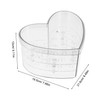 TOPPERFUN Clear Acrylic Heart-Shaped Flower Box for Floral Arrangements Small