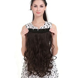 Samyak Clip in Hair Extensions Synthetic Curly Wavy Hair For Women & Girls