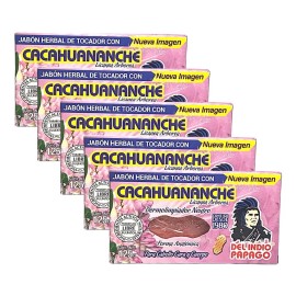 Del Indio Papago Pack De 5 Jabón De Cacahuananche Del Indio Papago 125g C/u