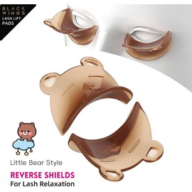BLACK WINGS Almohadillas para Rizador de Pestañas Blackwings Reverse Shields, Almohadillas para Permanente de Pestañas, Varillas para Levantamiento de Pestañas, Silicona para Pestañas, Maquillaje, Her