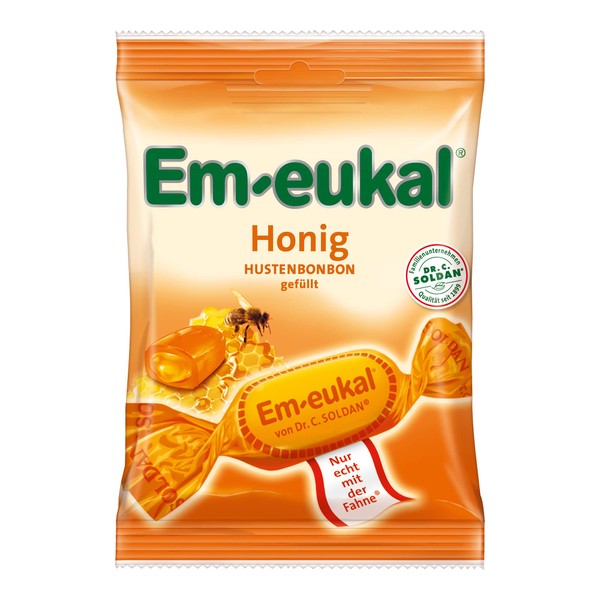 Em-eukal Halsbonbons Gefüllte Honig-Bonbons, 75g