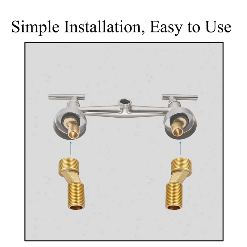 Brass Faucet Bathtub Adapter,Extension Bend Angle Kitchen Sink Adapter Shower
