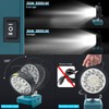 LED Work Light 36w 3800lm Flashlight Compatible with Makita 18v