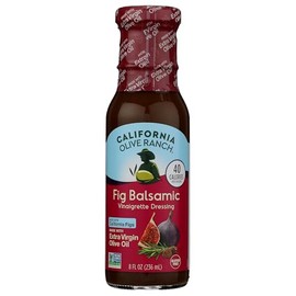 California Olive Ranch Fig Balsamic Vinaigrette Dressing, Made With Extra Virgin Olive Oil, Vegan Friendly, Gluten Free & Non-GMO, 8 Fluid Ounce (Pack of 6)