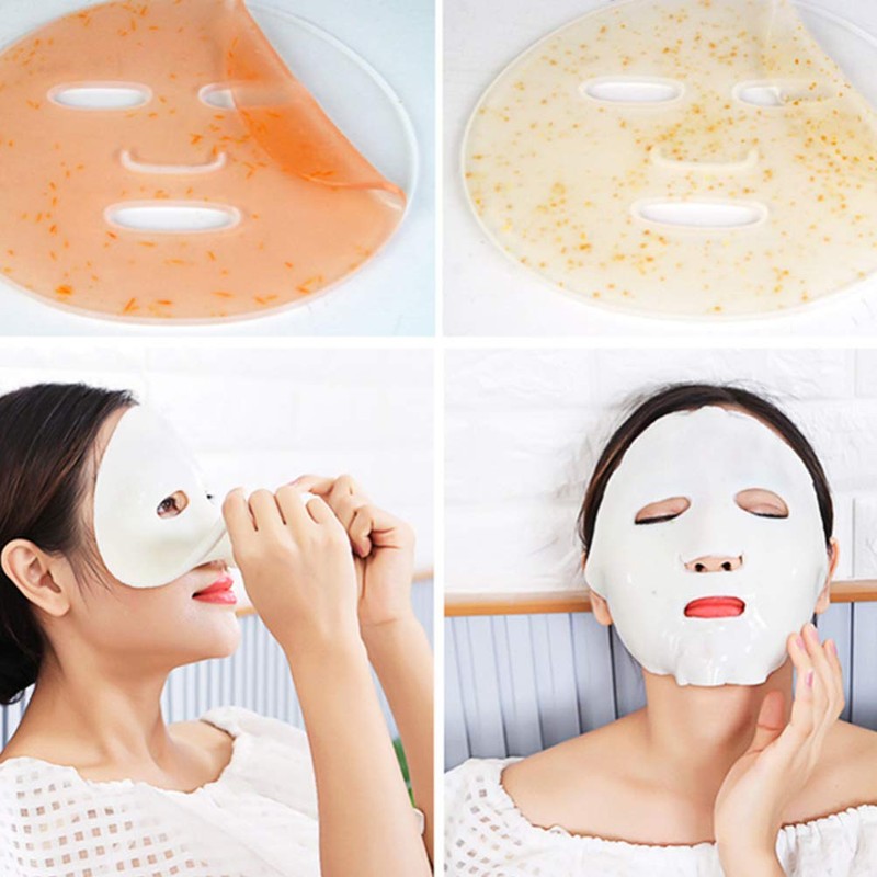 LEORX 2Pcs Face Mask Maker Plate Silicone Reusable Facemask Seaweed