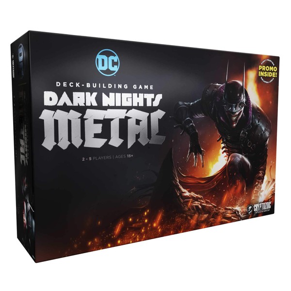 DC Deck Building Game - Dark Nights Metal - Defeat The Batman Who Laughs and his Dark Knights - for 2 to 5 Players - Ages 15+ - Cryptozoic Entertainment