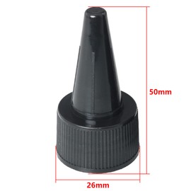Twist Top Caps FMHXG 12pcs 20/410 Black Twist Caps for Squeeze Bottles Angelus Paint Bottles, Dispenser Caps