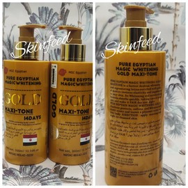 X2 Pure Egyptian GOLD Maxitone Face & Body Lotion, 300ml For All Skin Types
