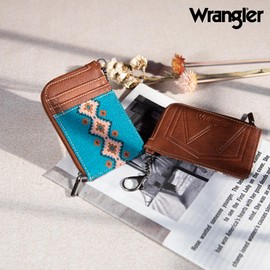 Montana West Wrangler Card Wallet for Women Boho Aztec Credit Card Holder with Zipper Pocket WG2203-W005DTQ