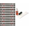 SuperStroke Cross Comfort Black/Red Midsize - 13 Piece Golf Grip Kit (with Tape, Solvent, Vise clamp)