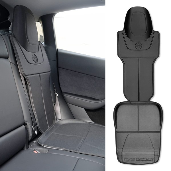 Prince Lionheart Tesla Car Seat Protector | 2-Stage Seatsaver Designed for Tesla Models S, 3, X & Y Waterproof for Kids Car Seat | Black