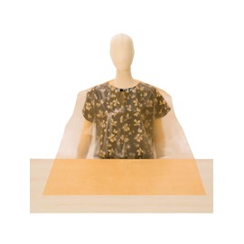 Utsunomiya Seisakusho Live Meal Apron, Use Type, Orange, Pack of 50