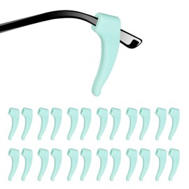 HARFINGTON 12 Pairs Anti-Slip Glasses Ear Grip Silicone Elastic Ear Hook Eyewear Retainer Eyeglass Temple Tips Sleeve Retainer for Eyewear Glasses Sunglasses Sports Eyeglasses, Mint Green