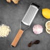 Kitchen Cheese Grater Lemon Zester Flat Handheld Grater Ergonomic Natural