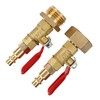 2pcs Brass Winterize Blowout Adapter 3/4 Internal and External Thread