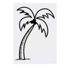 'Palm Tree' Temporary Tattoo - Water Resistant, Skin-Safe, Non-Toxic Transfer