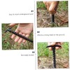 Gatuida 10Pcs Outdoor Tent Stakes Durable High Strength Nylon Pegs