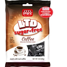 DOUzzle Sugar Free Hard Coffee Candy, Made with Real Coffee (Pack of 1) Individually Wrapped Candies - Healthy Low Calorie Snack, Gluten Free, Nut Free - Kosher Parve