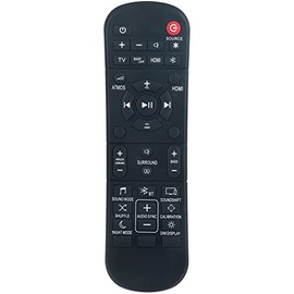 Replacement Soundbar Remote Commander JBLBAR913DBLKAM Supports for JBL Surround Sound Bar Speaker Home Theater System 5.1 2.0 2.1 3.1 9.1 Channel Bar JBL2GBAR51IMBLKAM