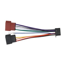 Car radio connector pins, Peugeot 206 CD player wiring, radio components, 16-pin ABS car radio cable connector, wiring harness, stereo adapter connection for Pioneer from 2003