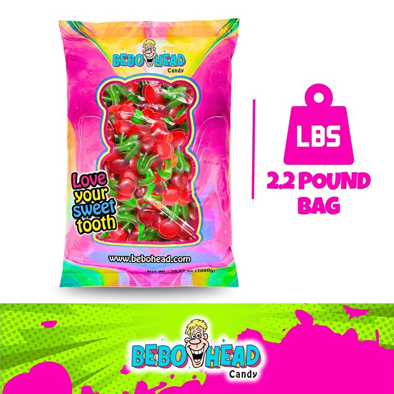 Sugar Kingdom | Gummy Cherries Candy Bulk: Cherry Flavored -