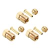 PATIKIL 2.5mm ID 4mm OD Tube Brass Compression Assortment Kit