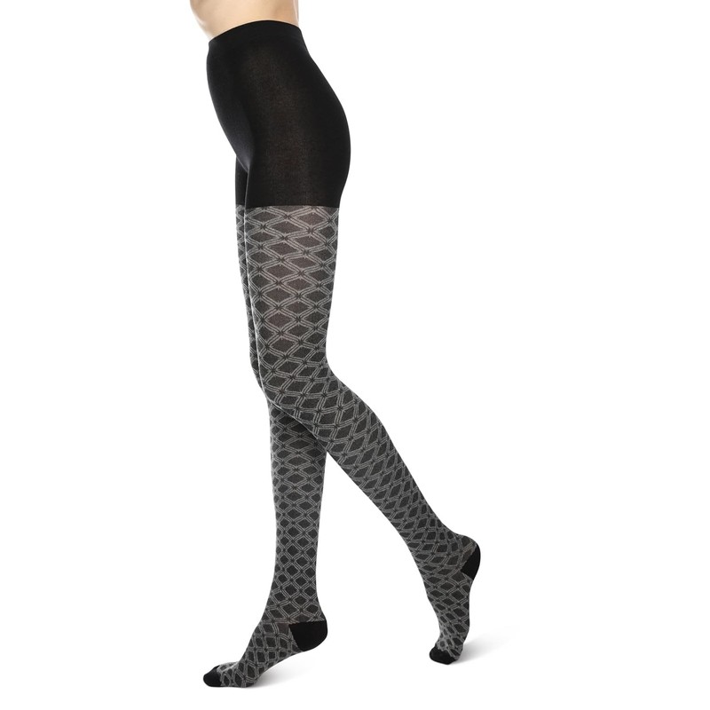 MeMoi Gradient Stripes Sweater Tights Wine Small/Medium