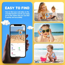 VEGO for AirTag Bracelet for Kids, 2 Pack Silicone Kids AirTag Bracelet + 4 Pack Anti-Scratch Films, Metal Studs Anti-dropping Wristband (Wine Red+Pink)