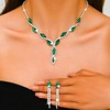 GORAIS Crystal Wedding Prom Jewelry Set Rhinestone Necklace Earrings Sets