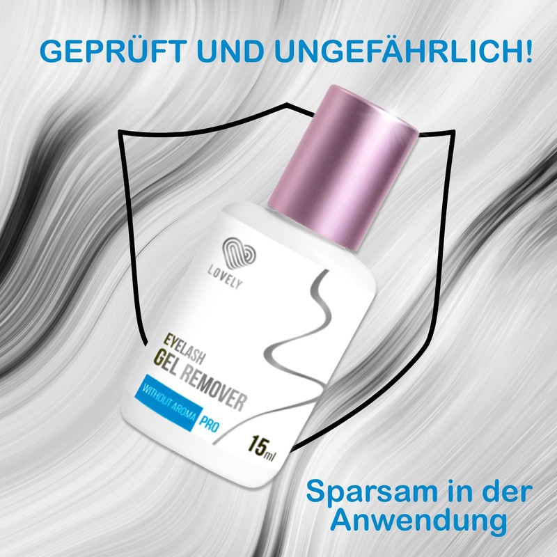 LOVELY Gel Remover for Eyelash Extension, 15 ml, Odourless, Quick