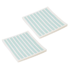 Martha Stewart Microfiber Scrub Kitchen Cloths, Teal Stripes, 8 Count