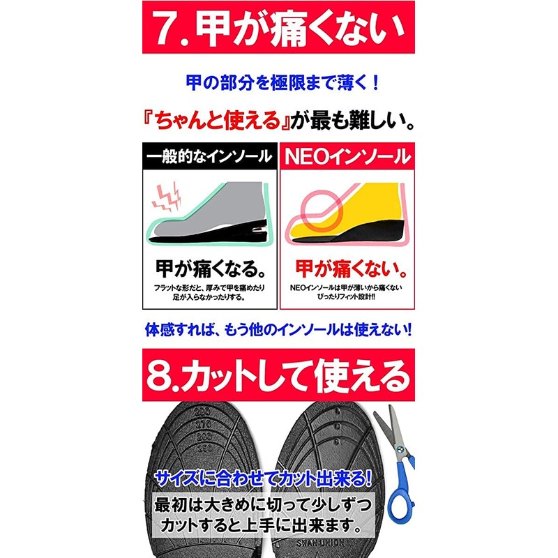 SWANUNION NEO Insole Neo Insole Lightweight Height Adjustable by 5mm