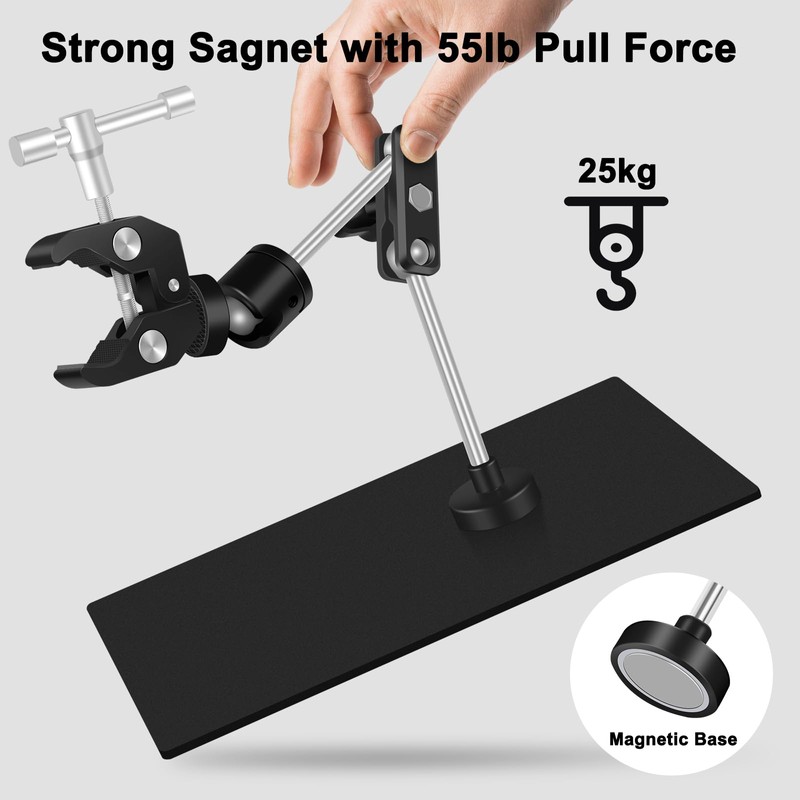 Helping Hands Soldering Magnetic Soldering Clamp with 2.16-inch Jaw Opening,