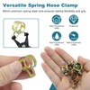 Aracombie 100Pcs Spring Band Hose Clamps, Durable Vacuum Hose Clamp,