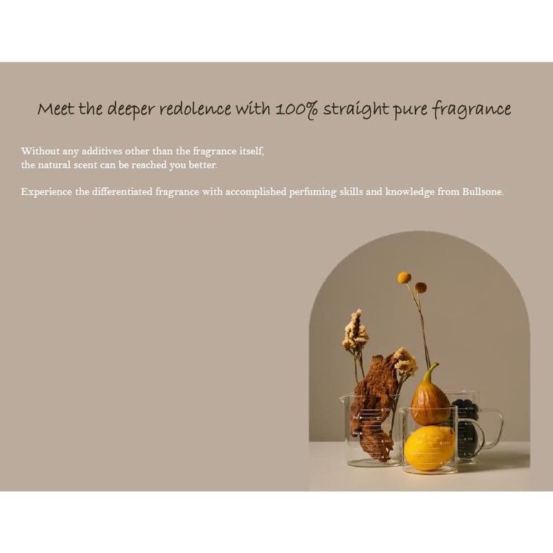 Bullsone Diffuser Natural Home Car Incense Air Freshener, Luxury Home