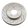KAX 10.87in Front Disc Drilled Slotted Brake Rotors Pair Replacement